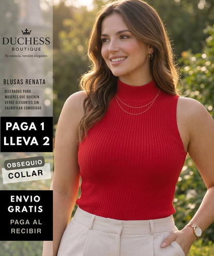 Blusa de Mujer Renata Paga 1 y lleva 2 - Collar de regalo